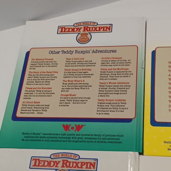 Teddy Ruxpin Lot of 4 1980's BOOKS ONLY No Tapes Lullabies Bears Children Books - Picture 9 of 12